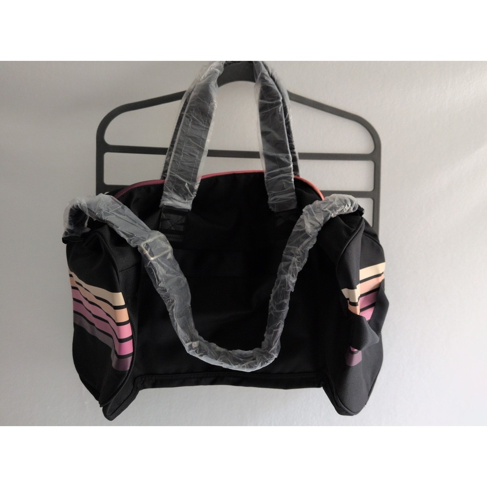 Victoria's Secret PINK Black Ombre Crest Gym/Travel Large Duffle Bag NWT - Picture 2 of 6
